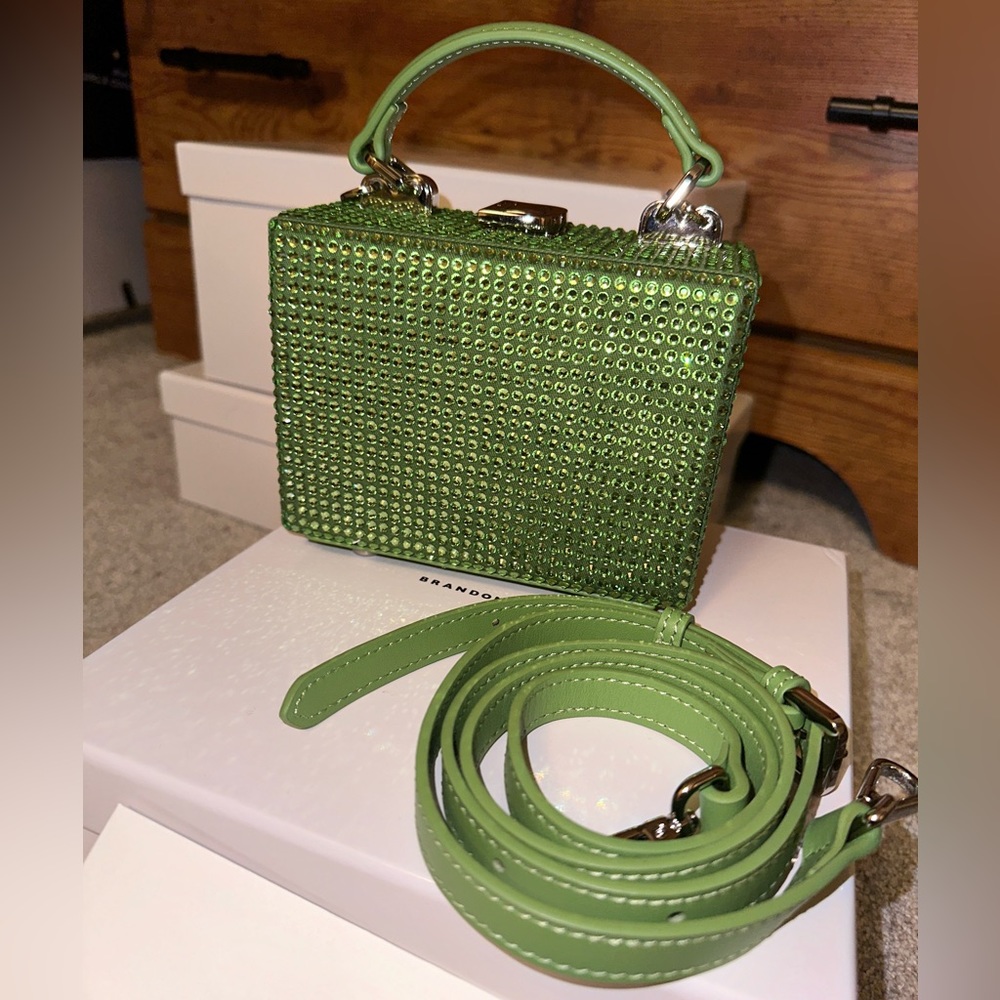 Brandon Blackwood MINI KENDRICK TRUNK, purse.